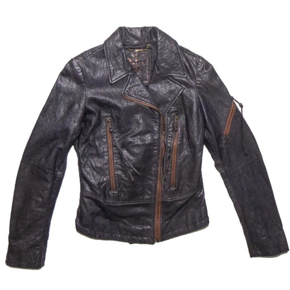 Vintage Diesel Lace Up Moto Jacket - Picture 4 of 7